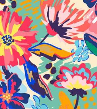 Aqua Flowers