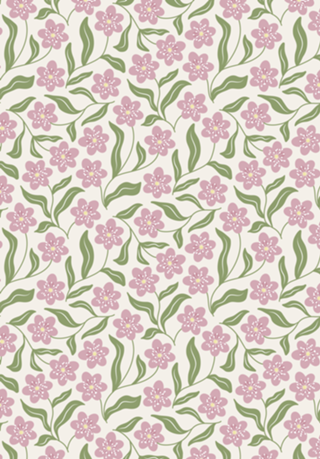 Floral Verde e Rosa