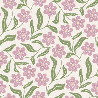 Floral Verde e Rosa