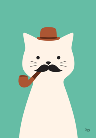 Gato com Cachimbo