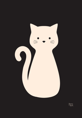 Gato em Preto e Branco