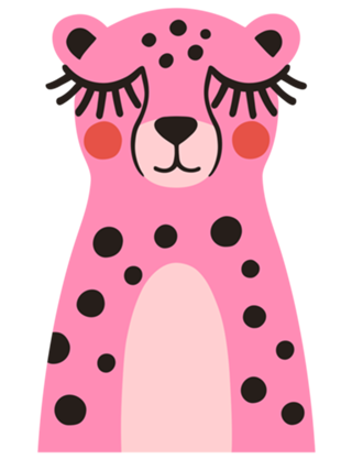 Cheetah Smile Rosa