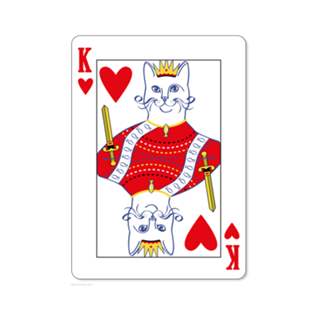 Carta de Baralho | Gato Rei de Copas