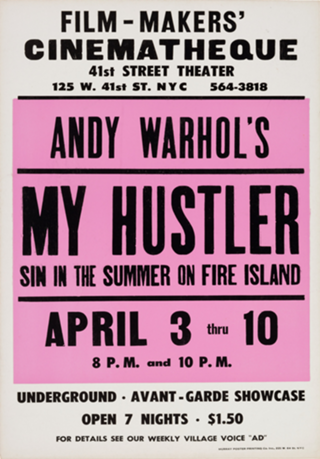 Andy Warhol's 1966 film "My Hustler" (poster)