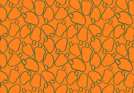 Arte,caju,verão,laranja