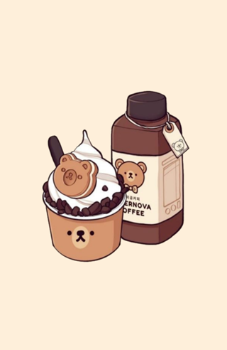 Cafe gelado com sorvete
