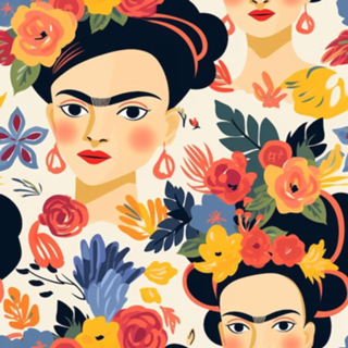 Estampa Frida Kahlo