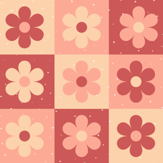 Flores simplistas tons terrosos