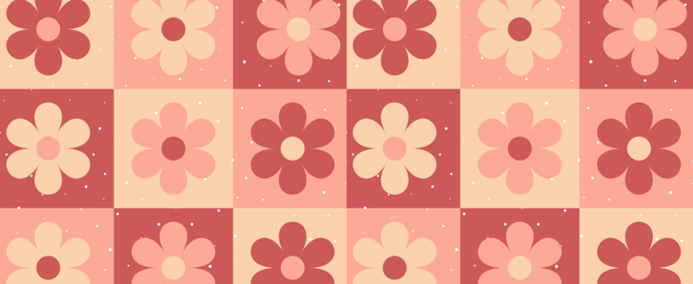 Flores simplistas tons terrosos