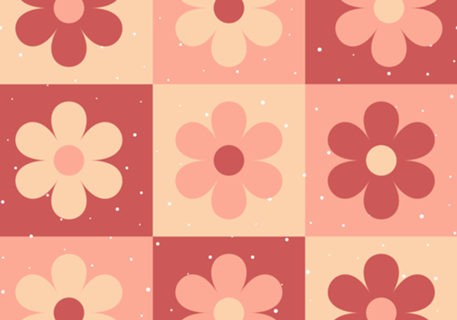 Flores simplistas tons terrosos