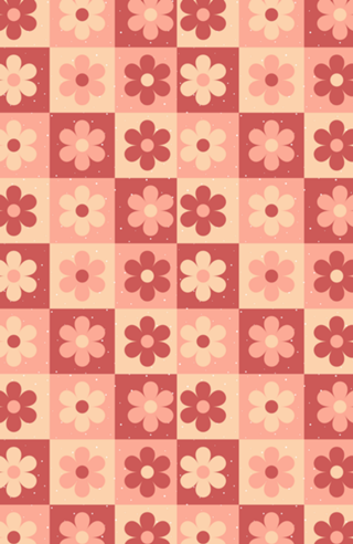 Flores simplistas tons terrosos