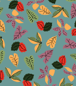DOODLE TROPICAL BLUE