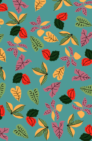 DOODLE TROPICAL BLUE