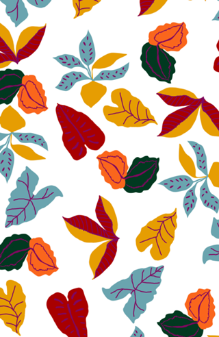 DOODLE TROPICAL WHITE