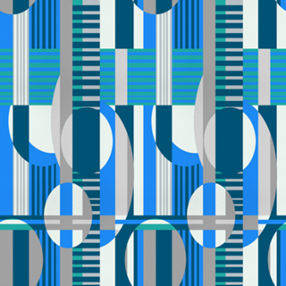 INFINITO GEOMETRICO BLUE