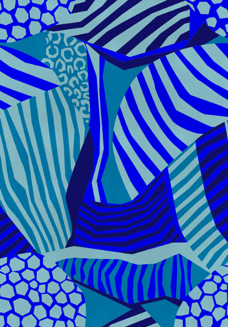 ANIMAL PRINT NAVY