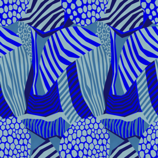 ANIMAL PRINT NAVY