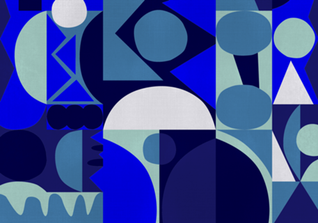 BEAUTY GEOMETRICO NAVY