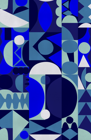 BEAUTY GEOMETRICO NAVY