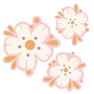 Sakuras // rosa e laranja