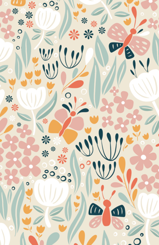 Manhã de Primavera // Floral // Rosa e Creme