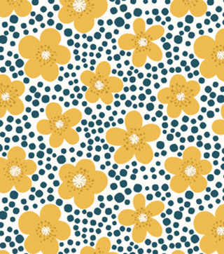 Buttercups // Floral // Amarelo Marinho