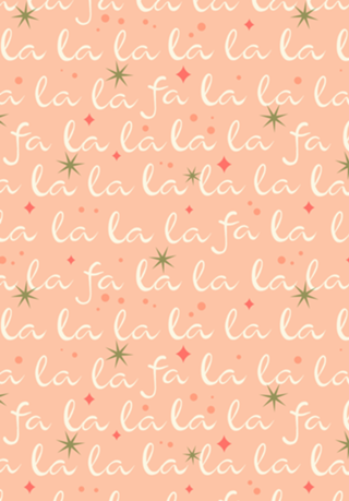 Fa la la // Canção de Natal // Coral // Lettering