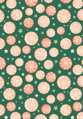 Doces de Natal // Peppermints // Verde e Coral