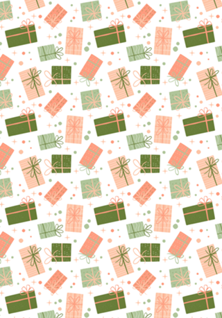Presentes // Natal e Aniversário // Coral e verde