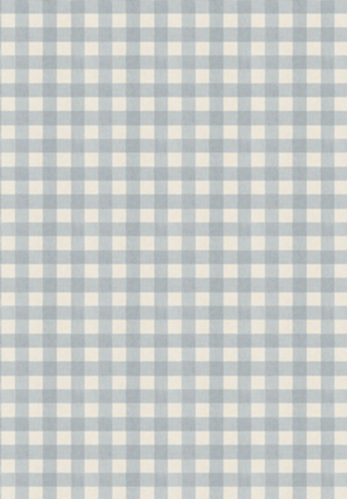 Xadrez Azul Neutro - Coleção Vicky - Gingham
