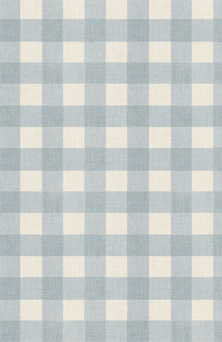 Xadrez Azul Neutro - Coleção Vicky - Gingham