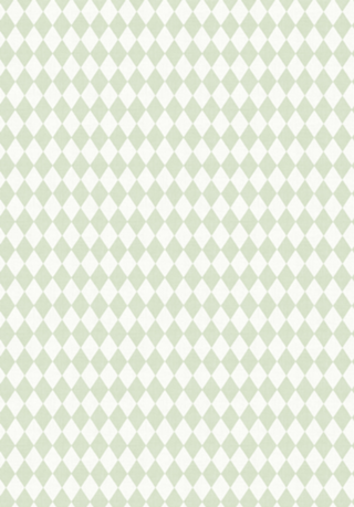 Losangos Verde Menta - Look Vintage - Harlequin