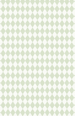 Losangos Verde Menta - Look Vintage - Harlequin