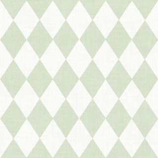 Losangos Verde Menta - Look Vintage - Harlequin