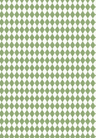 Losangos Verde Picles - Look Vintage - Harlequin