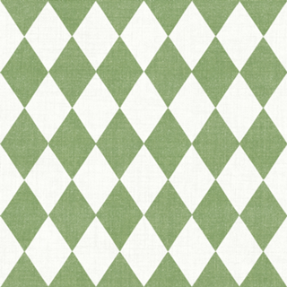 Losangos Verde Picles - Look Vintage - Harlequin