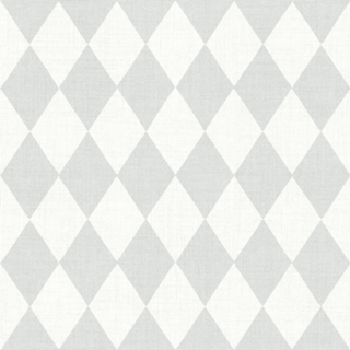 Losangos Cinza Chic - Look Vintage - Harlequin