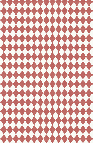Losangos Vermelhos - Look Vintage - Harlequin