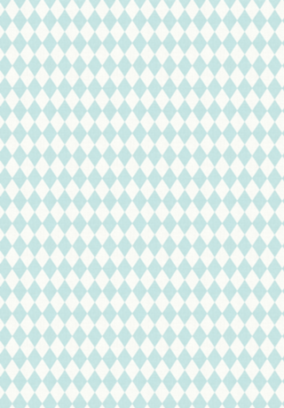 Losangos Azul Turquesa - Look Vintage - Harlequin
