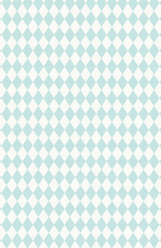 Losangos Azul Turquesa - Look Vintage - Harlequin