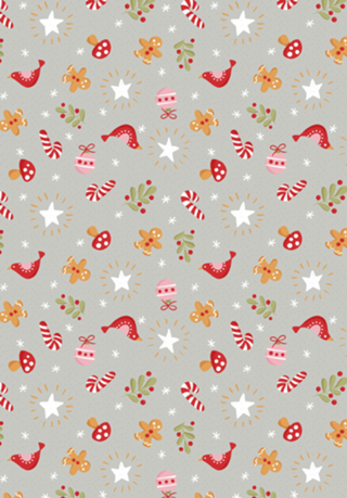 Natal Encantado - Cinza Francês