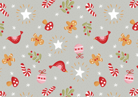 Natal Encantado - Cinza Francês