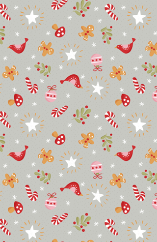 Natal Encantado - Cinza Francês