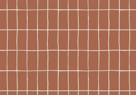 Grid Organico Terracota - Coleção Wabi Sabi