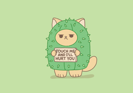 Touch me and i'll hurt you