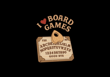 I Love Board Games Black