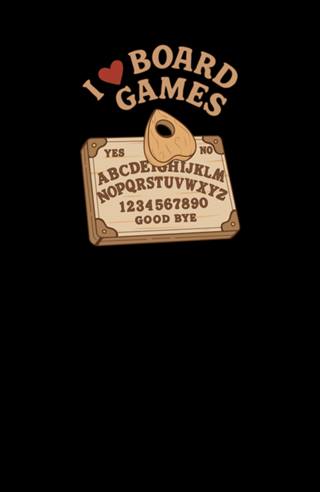 I Love Board Games Black