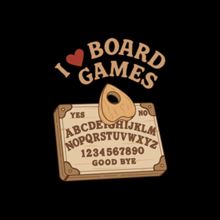 I Love Board Games Black