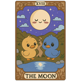 Duck Tarot - The Moon