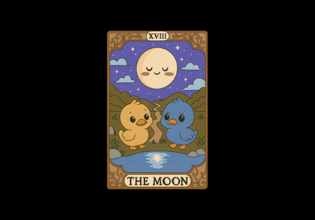 Duck Tarot - The Moon